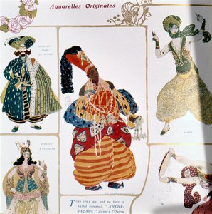 Il Grande Eunuco, costume per la produzione di Diaghilev del balletto 